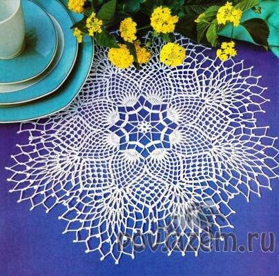 Салфетка крючком